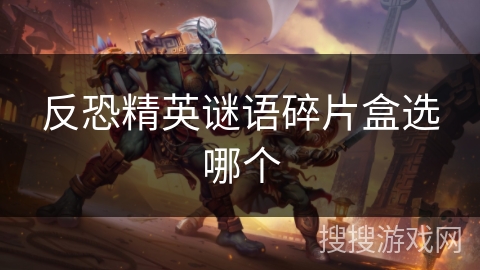 反恐精英谜语碎片盒选哪个
