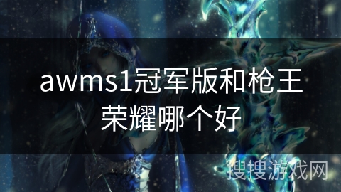 awms1冠军版和枪王荣耀哪个好