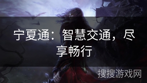 宁夏通:智慧交通,尽享畅行 宁夏通:智慧交通,尽享畅行