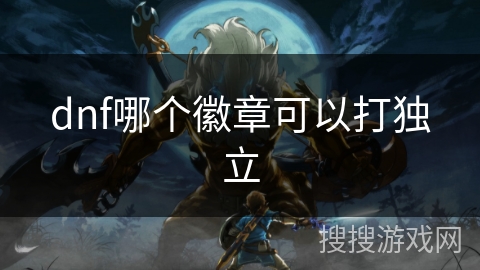 dnf哪个徽章可以打独立