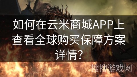 如何在云米商城APP上查看全球购买保障方案详情？