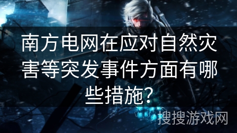 南方电网在应对自然灾害等突发事件方面有哪些措施？
