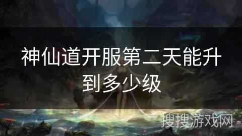 神仙道开服第二天能升到多少级
