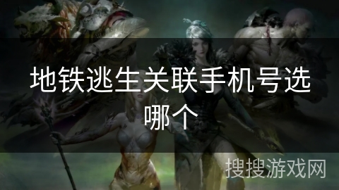 地铁逃生关联手机号选哪个