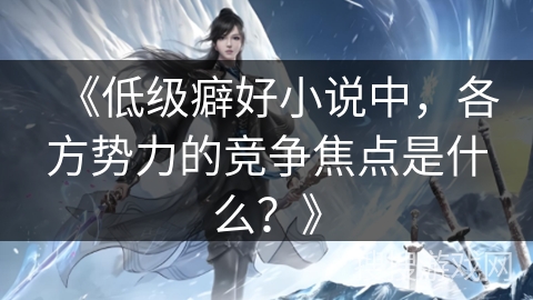 《低级癖好小说中，各方势力的竞争焦点是什么？》