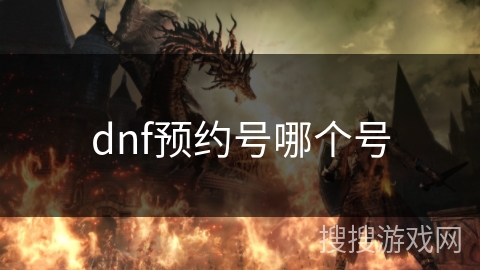 dnf预约号哪个号