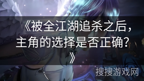 《被全江湖追杀之后，主角的选择是否正确？》