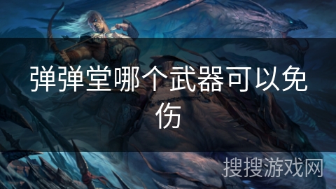 弹弹堂哪个武器可以免伤