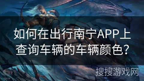 如何在出行南宁APP上查询车辆的车辆颜色？