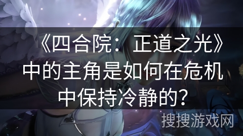 《四合院：正道之光》中的主角是如何在危机中保持冷静的？