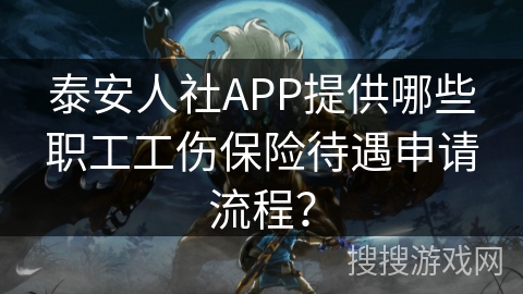 泰安人社APP提供哪些职工工伤保险待遇申请流程？