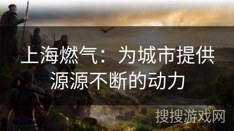 上海燃气：为城市提供源源不断的动力