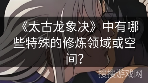 《太古龙象决》中有哪些特殊的修炼领域或空间？