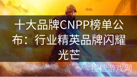 十大品牌CNPP榜单公布：行业精英品牌闪耀光芒