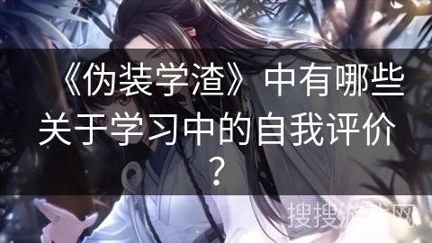 《伪装学渣》中有哪些关于学习中的自我评价？