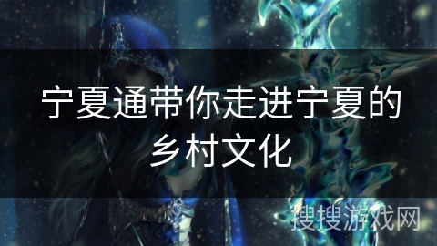 宁夏通带你走进宁夏的乡村文化
