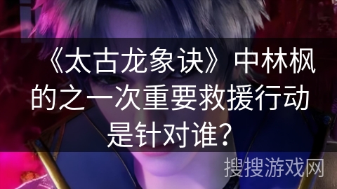 《太古龙象诀》中林枫的之一次重要救援行动是针对谁？