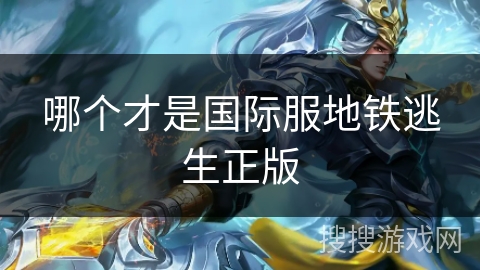 哪个才是国际服地铁逃生正版