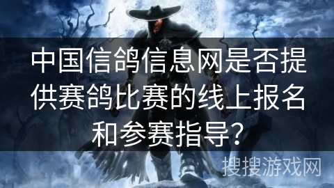 中国信鸽信息网是否提供赛鸽比赛的线上报名和参赛指导？