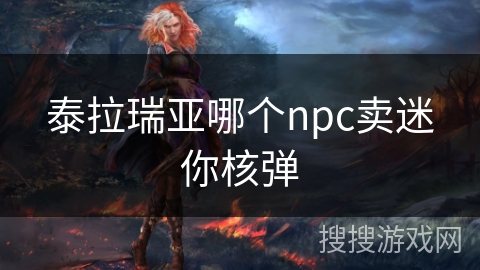 泰拉瑞亚哪个npc卖迷你核弹