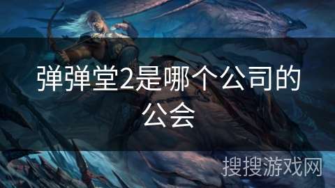 弹弹堂2是哪个公司的公会