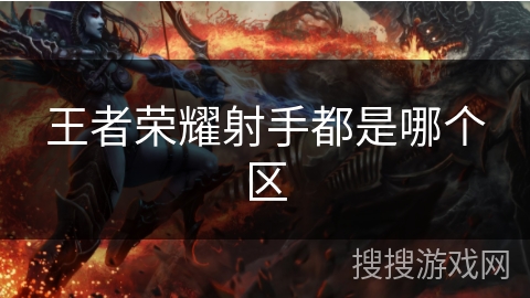 王者荣耀射手都是哪个区