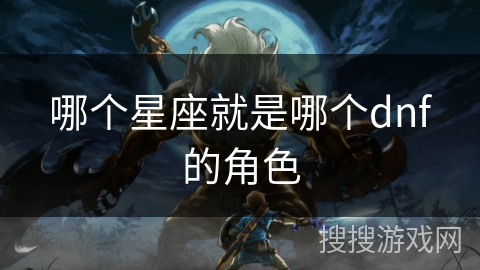哪个星座就是哪个dnf的角色