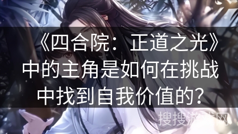 《四合院：正道之光》中的主角是如何在挑战中找到自我价值的？