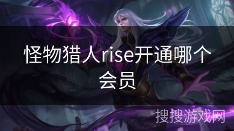 怪物猎人rise开通哪个会员