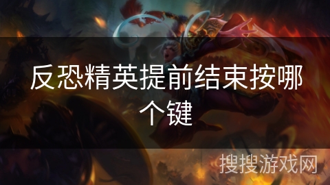 反恐精英提前结束按哪个键
