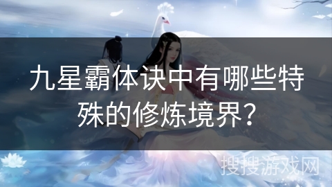 九星霸体诀中有哪些特殊的修炼境界？