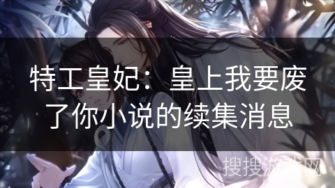 特工皇妃：皇上我要废了你小说的续集消息