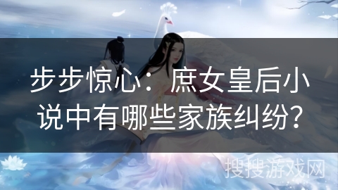 步步惊心：庶女皇后小说中有哪些家族纠纷？