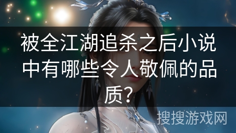 被全江湖追杀之后小说中有哪些令人敬佩的品质？