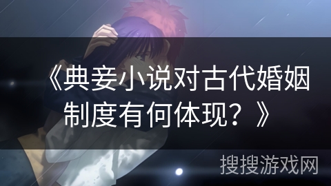 《典妾小说对古代婚姻制度有何体现？》
