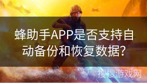 蜂助手APP是否支持自动备份和恢复数据？