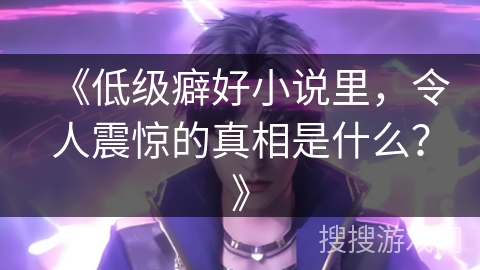 《低级癖好小说里，令人震惊的真相是什么？》