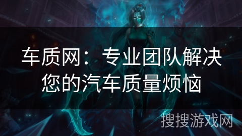 车质网：专业团队解决您的汽车质量烦恼