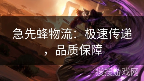 急先蜂物流：极速传递，品质保障