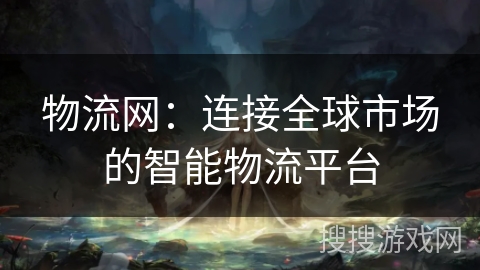 物流网：连接全球市场的智能物流平台