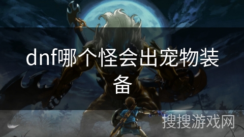 dnf哪个怪会出宠物装备
