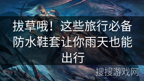 拔草哦！这些旅行必备防水鞋套让你雨天也能出行