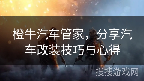 橙牛汽车管家，分享汽车改装技巧与心得