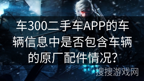 车300二手车APP的车辆信息中是否包含车辆的原厂配件情况？