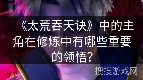 《太荒吞天诀》中的主角在修炼中有哪些重要的领悟？