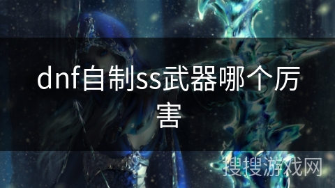 dnf自制ss武器哪个厉害
