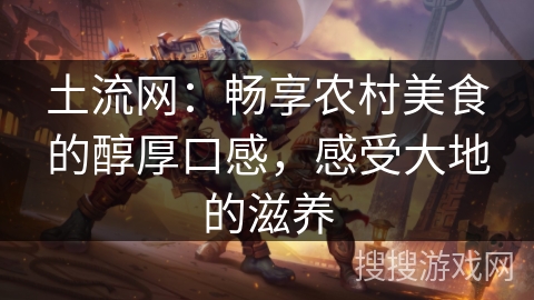 土流网：畅享农村美食的醇厚口感，感受大地的滋养