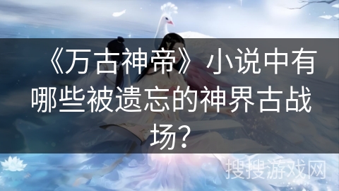 《万古神帝》小说中有哪些被遗忘的神界古战场？