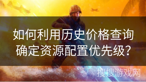 如何利用历史价格查询确定资源配置优先级？