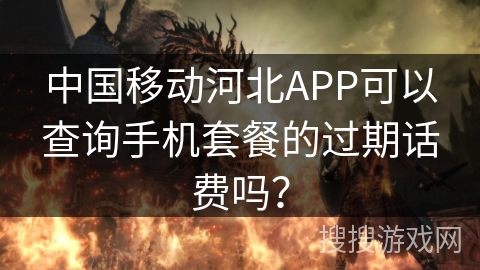 中国移动河北APP可以查询手机套餐的过期话费吗？